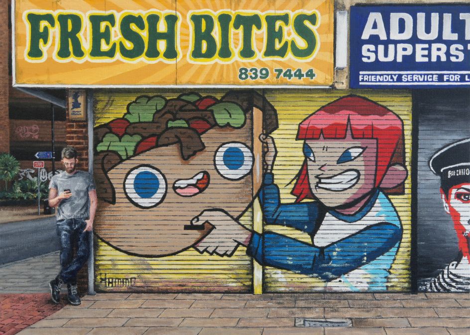 Fresh Bites, corner of Oldham and Hilton, 2021 © Peter Davis