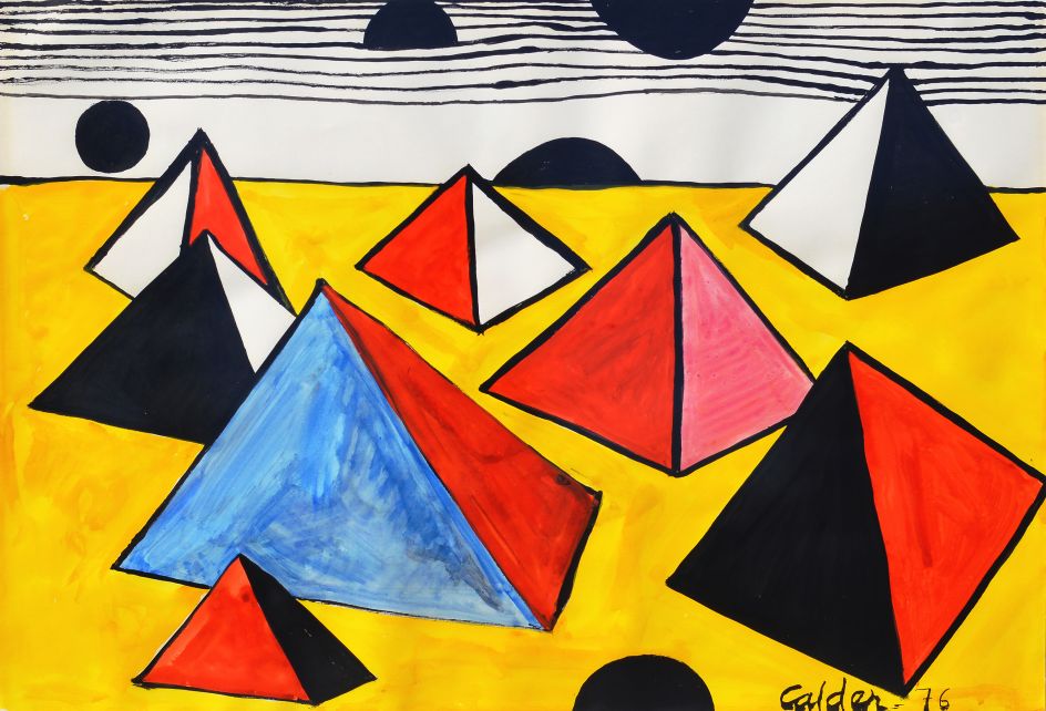 Pyramids, 1975 | Courtesy of Saatchi Gallery © Alexander Calder