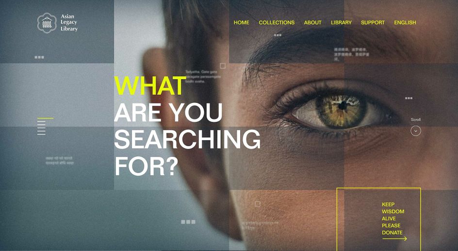 Preserving Timeless Wisdom by noformat, inc: Digital Design of the Year 2022 - Gold in Website Design 2022 and Gold in NGO & Non-Profit 2022