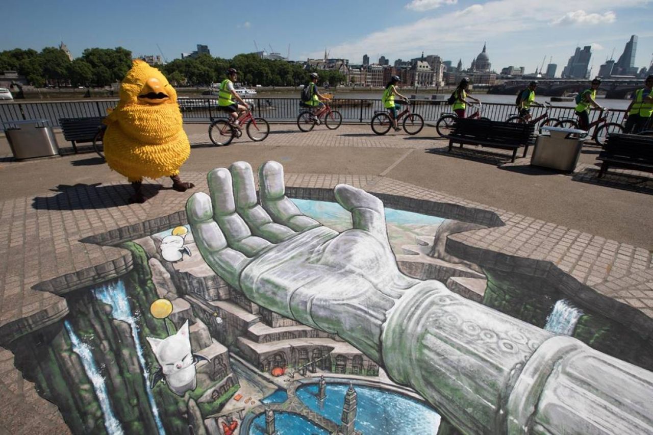 3D Joe and Max's mind-blowing illusory street art 'sink holes