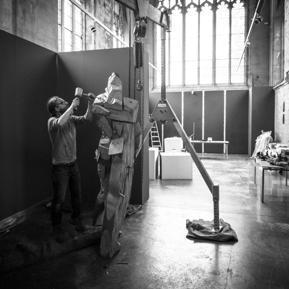 Jamie Frost, artist install shot. Credit Black Hill Creative