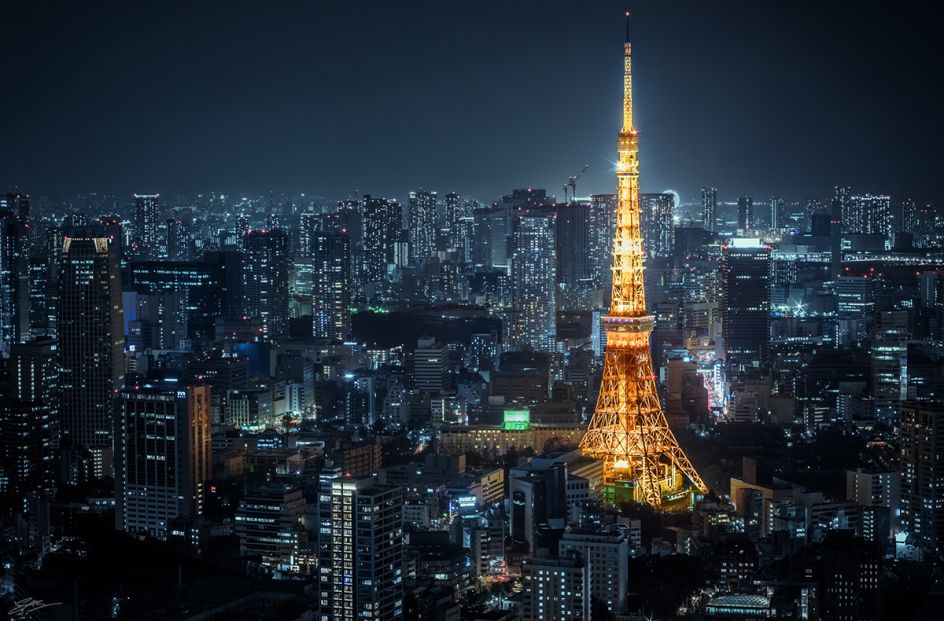 Third Place: 'Tokyo Tower' by Scott Sim/Photocrowd.com - Tokyo, Japan