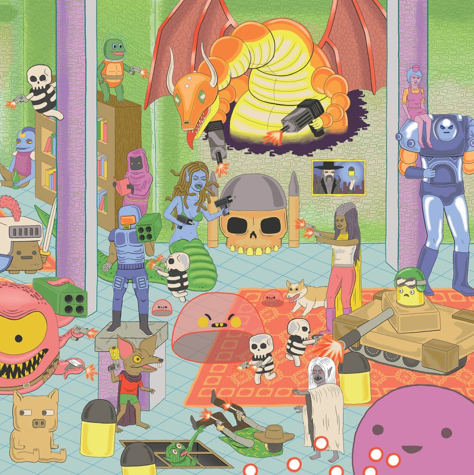 Artwork by Joseph Harmon for Enter the Gungeon (Soundtrack)