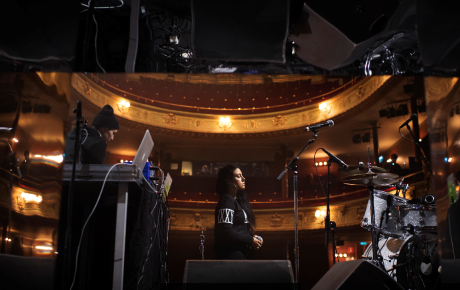 Maxida Märak during a soundcheck before her night performance at Södra Teatern on December 9, 2016 in Stockholm, Sweden. Maxida Märak is proud to be Sami and has made strong political stands against discrimination.  Joel Marklund / BILDBYRÅN
