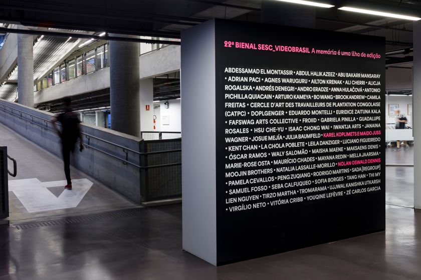 Area in use for 22º Bienal Sesc, Videobrasil, project by Luciana Facchini. Pictures by Nino Andrés