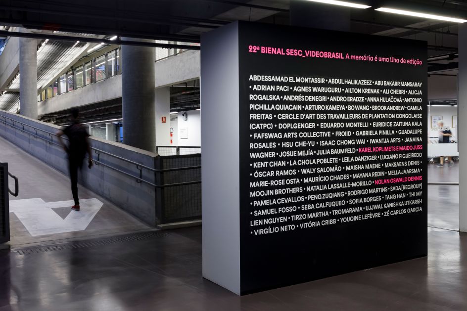 Luciana Facchini's 22° Bienal Sesc, Videobrasil project area. Photo by Nino Andrés