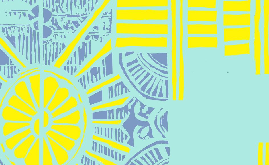 Jenny Steele, Transatlantic Seaside Moderne, giclee print [detail], 2017