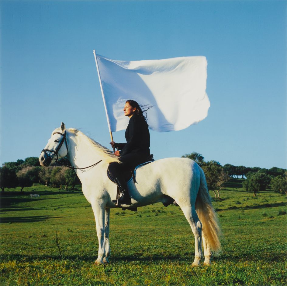 Marina Abramović, The Hero, 2001. National Museum of Women in the Arts, Gift of Heather and Tony Podesta Collection, Washington, D.C. © Marina Abramovic Archives Photo: Lee Stalsworth