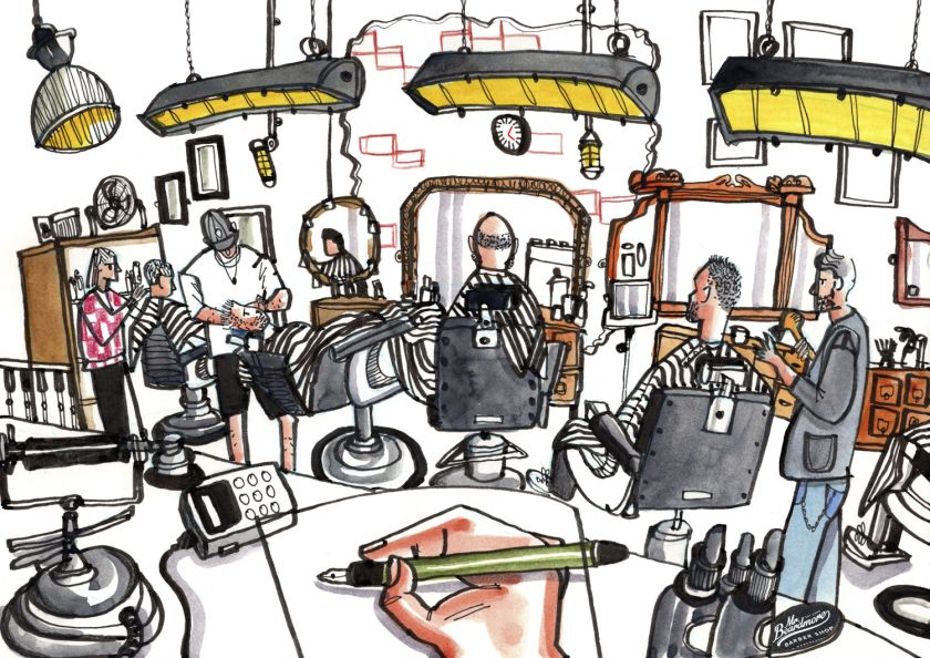 Urban sketcher Len Grant captures the quirky charm of Manchester's Northern Quarter