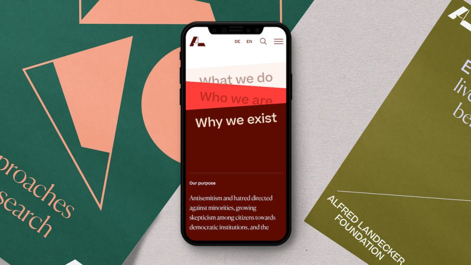 Studio Output, Alfred Landecker Foundation branding