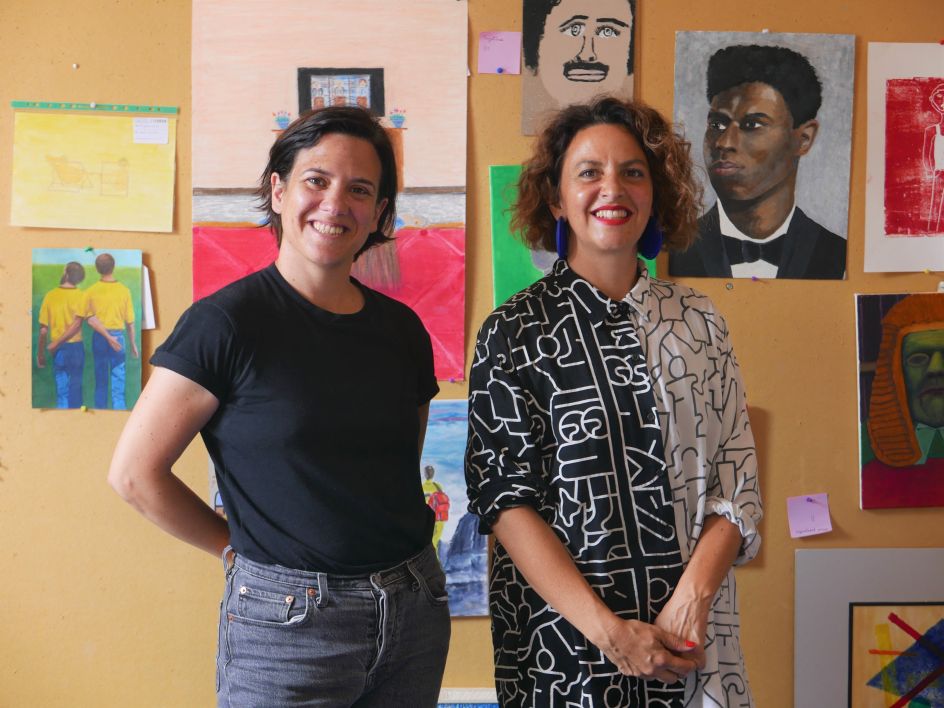 Curators Sarah Ihler-Meyer and Camille Walala