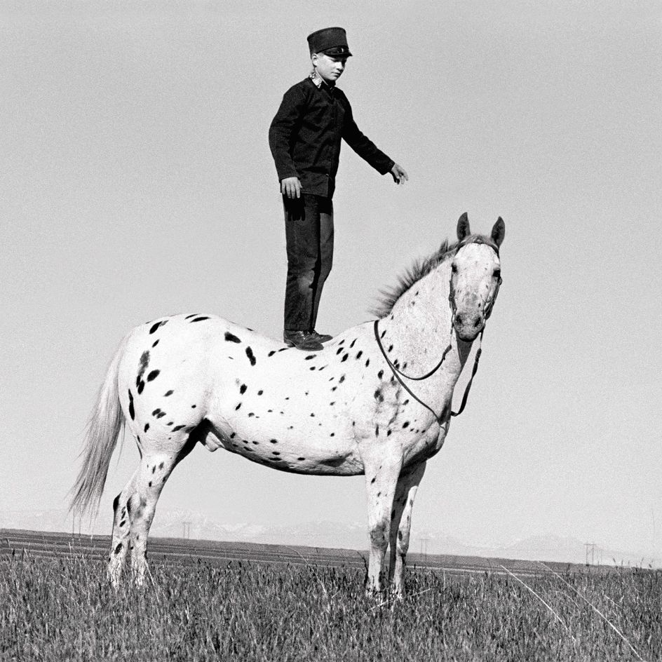 Laura Wilson, Hutterite Boy on Appaloosa, Golden Valley Colony Ryegate, Montana, June 15, 1993