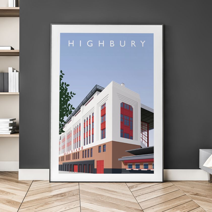 Matthew J Wood's illustrated posters are a loving tribute to English football stadiums
