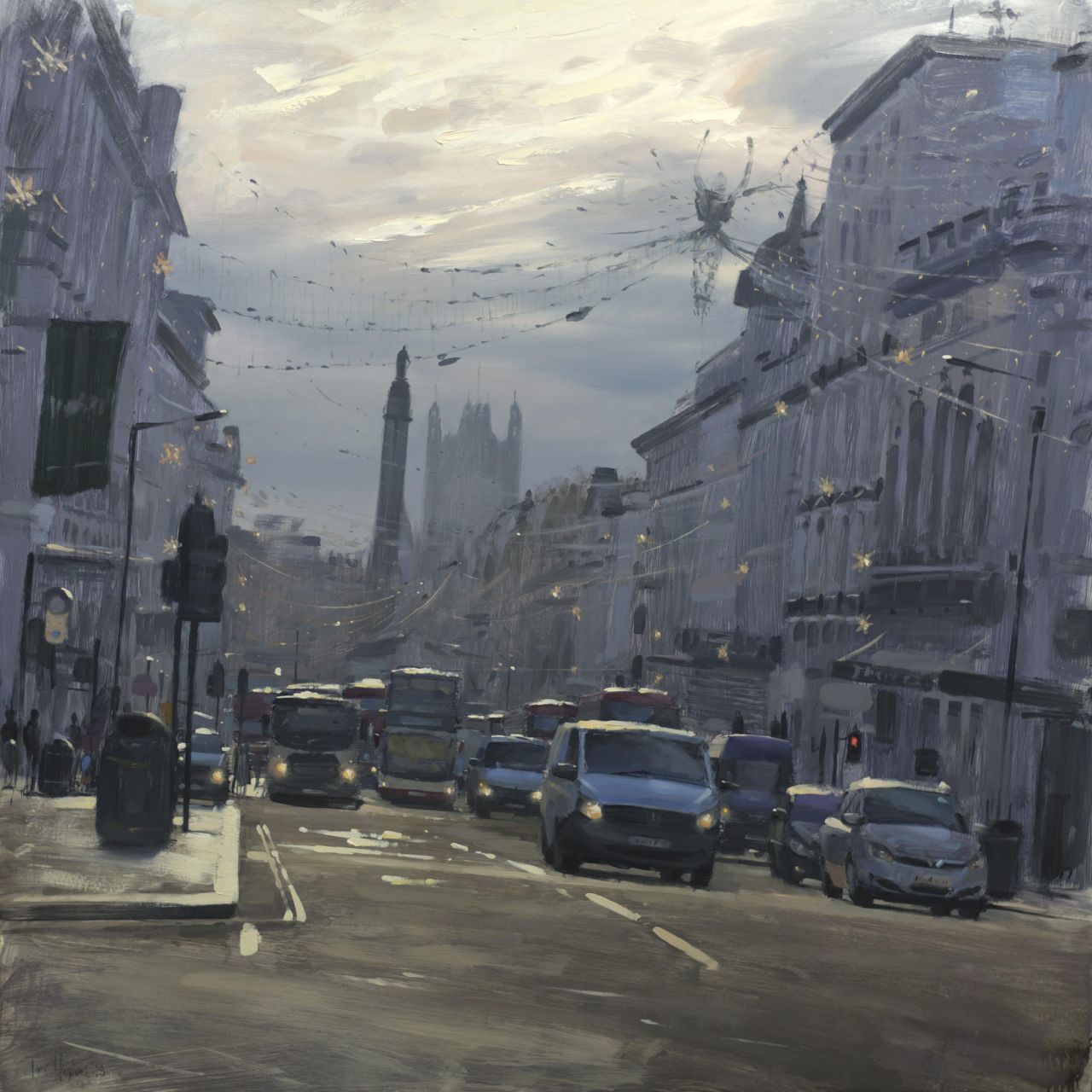 Regent Street St James’s with Xmas lights, December © Tom Hughes