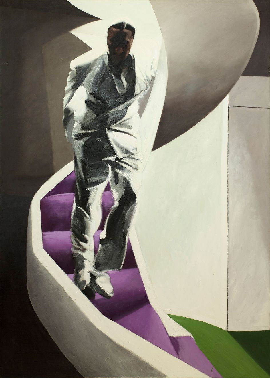 Neil Stokoe, Descending Figure on Staircase, 1994-5