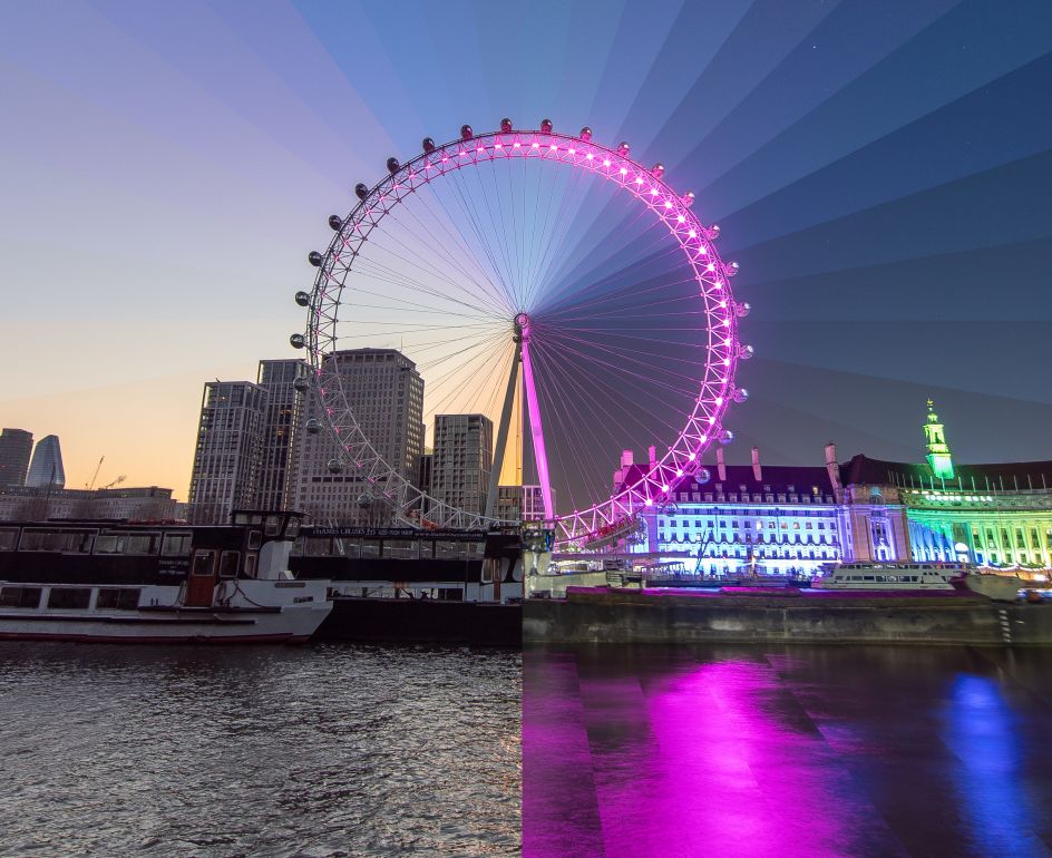 The London Eye which took seven attempts to achieve this effect  © Matt Kenneally