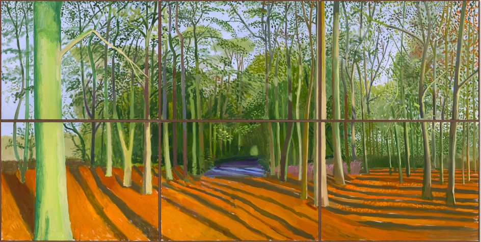 David Hockney: Woldgate Woods 6 & 9 November (2006) © David Hockney, Photo Credit: Richard Schmidt.
