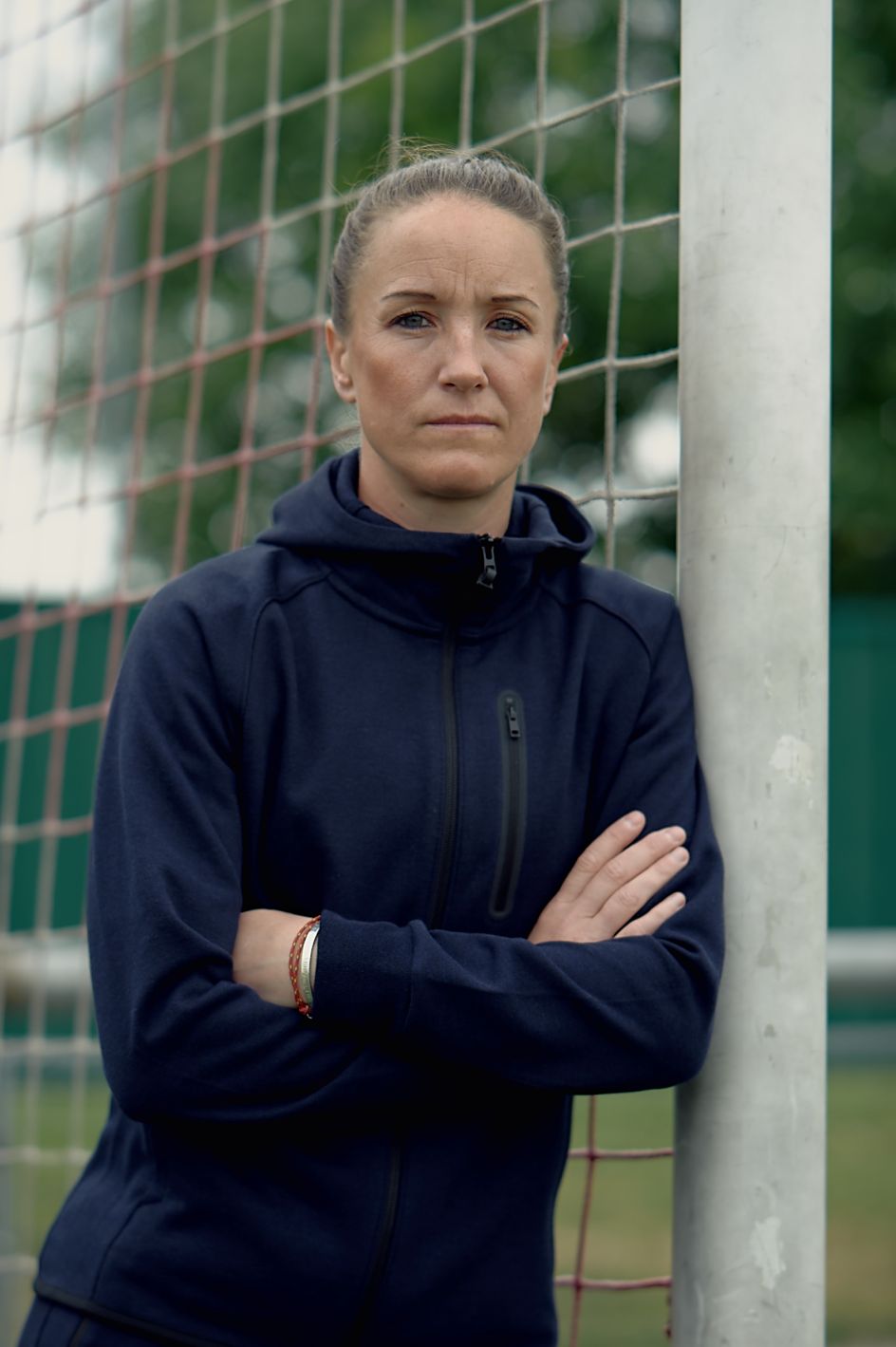 Casey Stoney, Former England player and current league coach. © Milo Belgrove