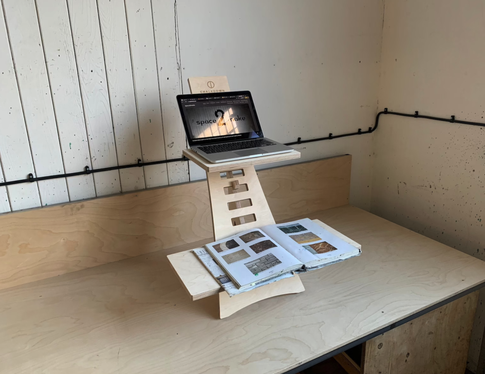 Portable Standing Desk by Chalkdown. Priced at £99.50