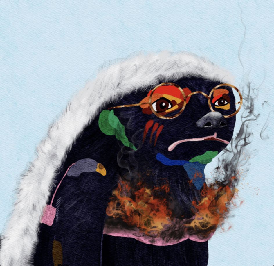 Honey Badges. Image courtesy of the artist.