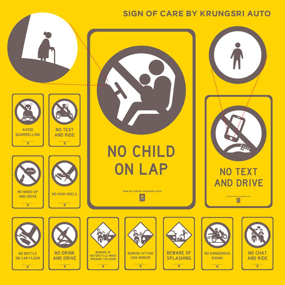 Sign of Care Virtual Traffic Sign by Krungsri Auto. Winner in the Social Design Category, 2019-2020.