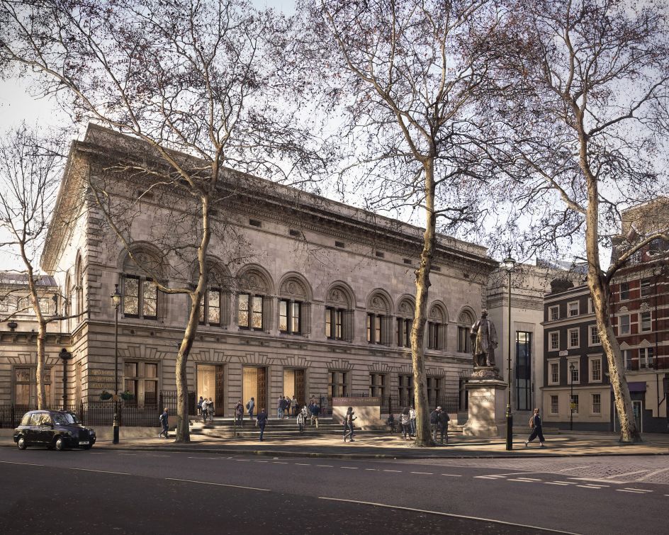 National Portrait Gallery forecourt proposal by Jamie Fobert Architects © Forbes Massie.