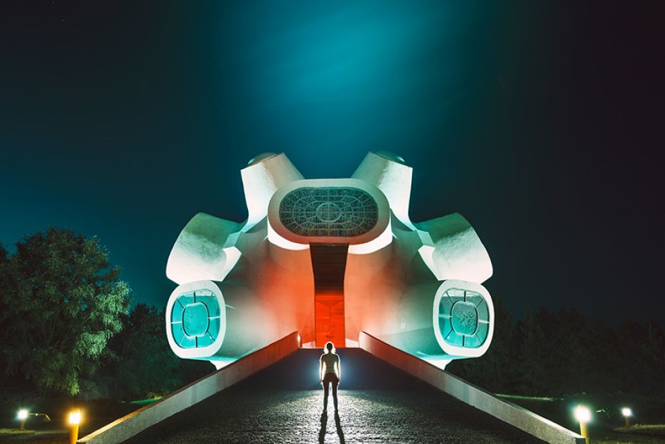 Makedonium, Kruševo, Macedonia. From the series, Eternal Monuments in the Dark © 杨潇 [Yang Xiao](https://www.inhiu.com/)