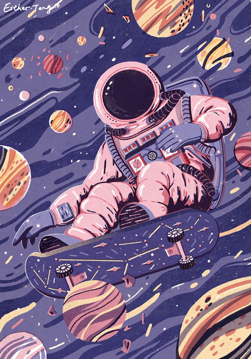 Esther Tang's gloriously textural illustrations help her connect to the world emotionally