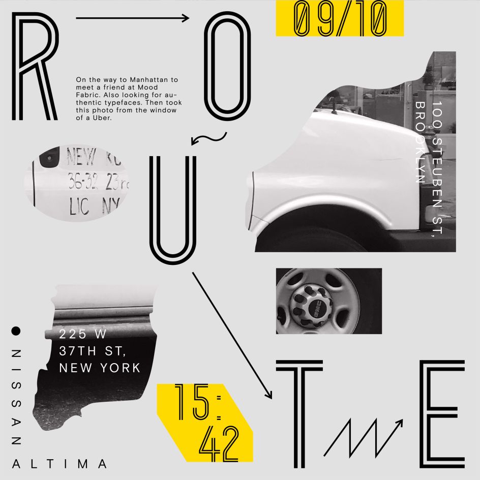 Route Poster by Adao Liu. Winner in the Graphics and Visual Communication Design Category, 2019-2020.