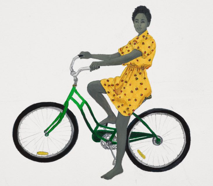 Amy Sherald Untitled (Detail) 2020 Gouache on paper 38.1 x 55.8 cm / 15 x 22 in © Amy Sherald Courtesy the artist and Hauser & Wirth