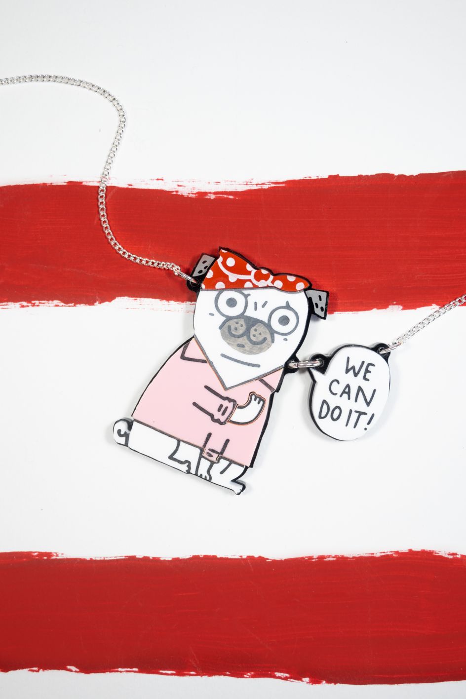 We Can Do It necklace © Gemma Correll X Tatty Devine
