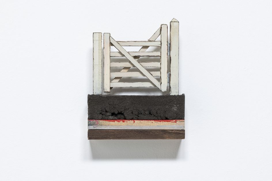 Midwood, 2019 Cement, Softwood, Oak and Paint 24 x 18.5 x 6.7cm
