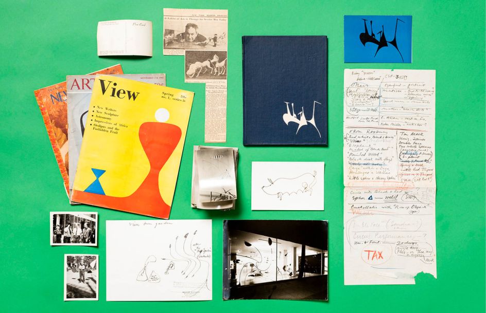 Items from the Calder Foundation archives. © 2017 Calder Foundation, New York / DACS London