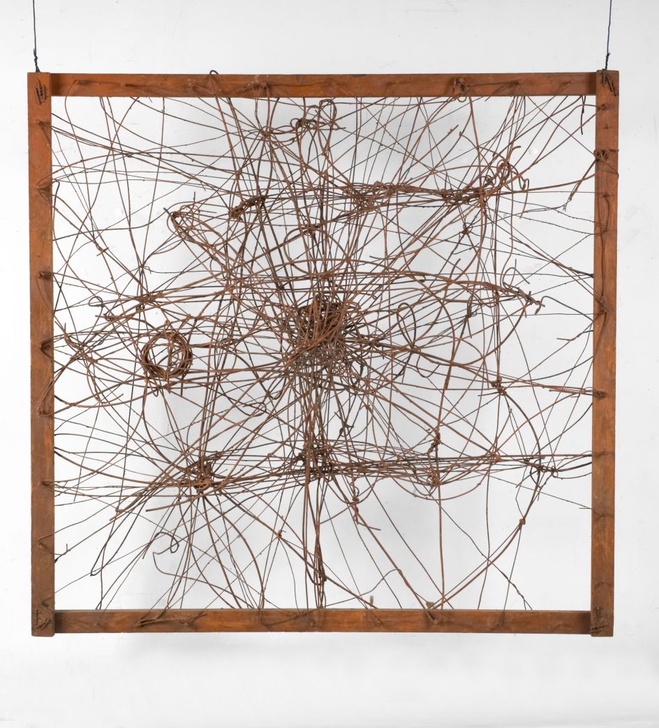 Untitled (The Web, and Wall Sculpture) 1950, The Richard Pousette-Dart Estate.