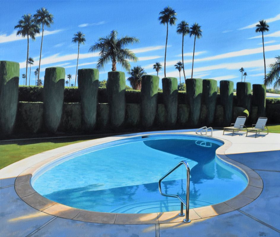 Pool and Hedges. © Danny Heller