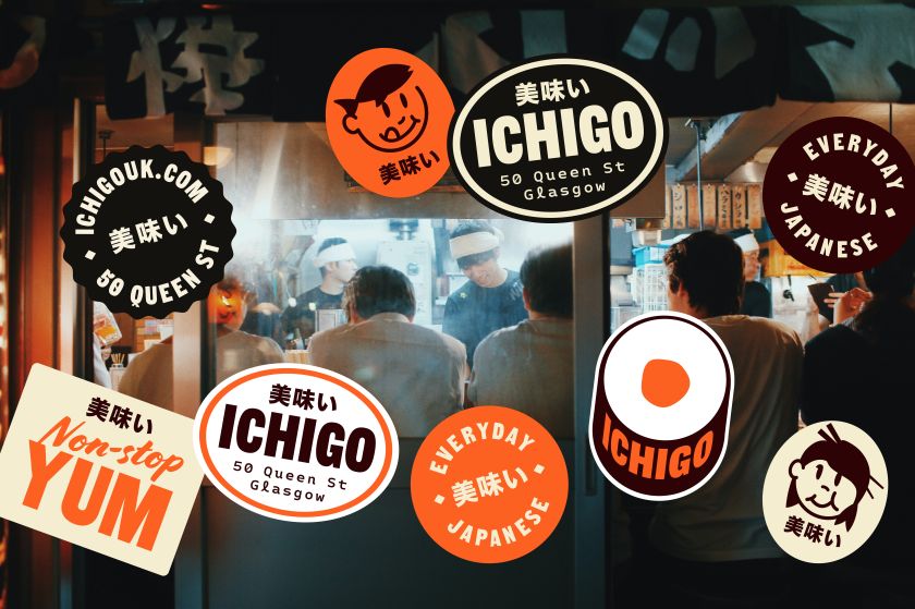 Branding for Glasgow sushi spot combines the best of Japanese and US culture