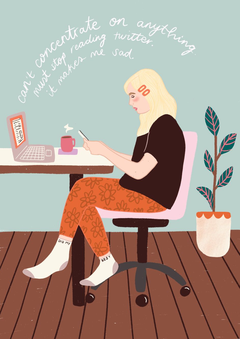 Twitter avoidance © Emmy Lupin