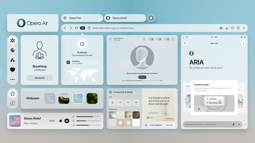 Opera unveils the world's first browser designed for mindfulness and digital well-being