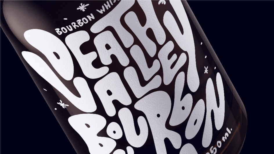 Trend: Throw Up. Death Valley Distillery. Agency/designer: Everyday Studio