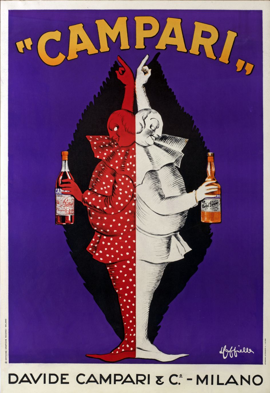 Leonetto Cappiello, Campari, 1921. Lithographic colour print on paper