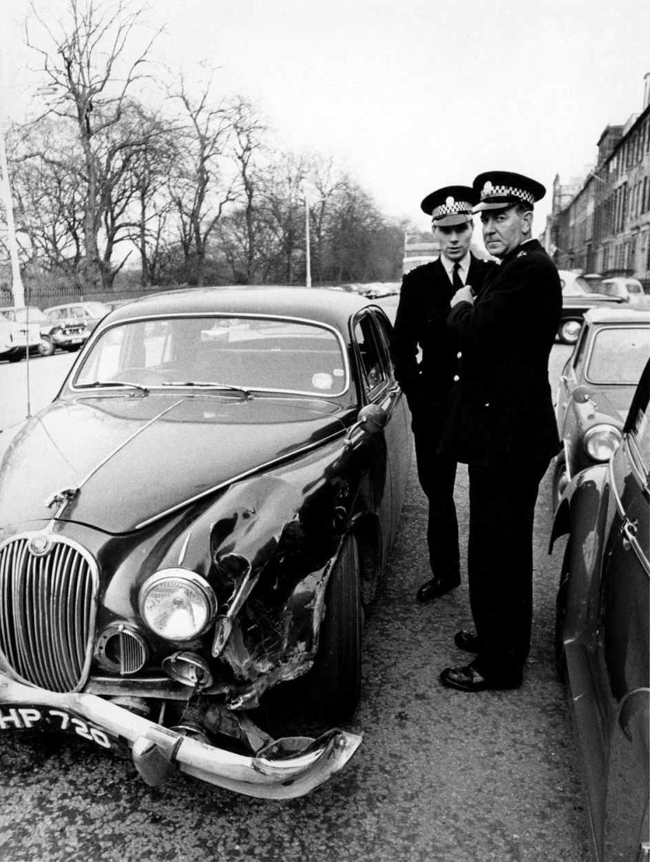 Robert Blomfield, Car Accident, Queen Street, Edinburgh, 1966. © the artist