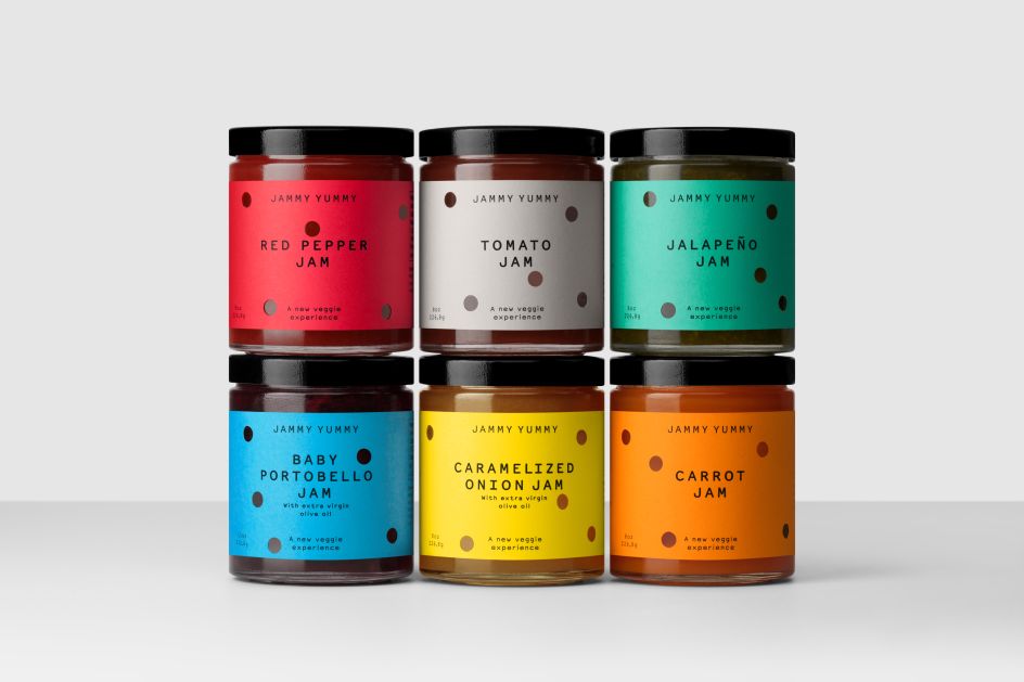 Jammy Yummy logo and packaging