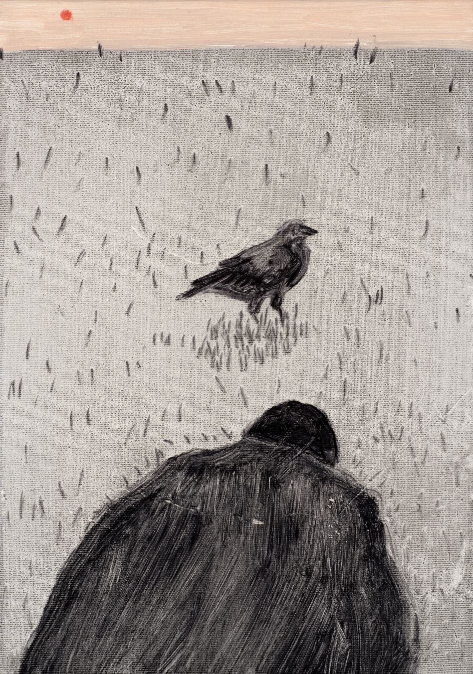 Raven, 2018, oil on canvas, 35 x 25 cm