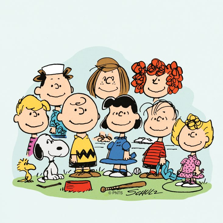 The cast of Peanuts © Peanuts