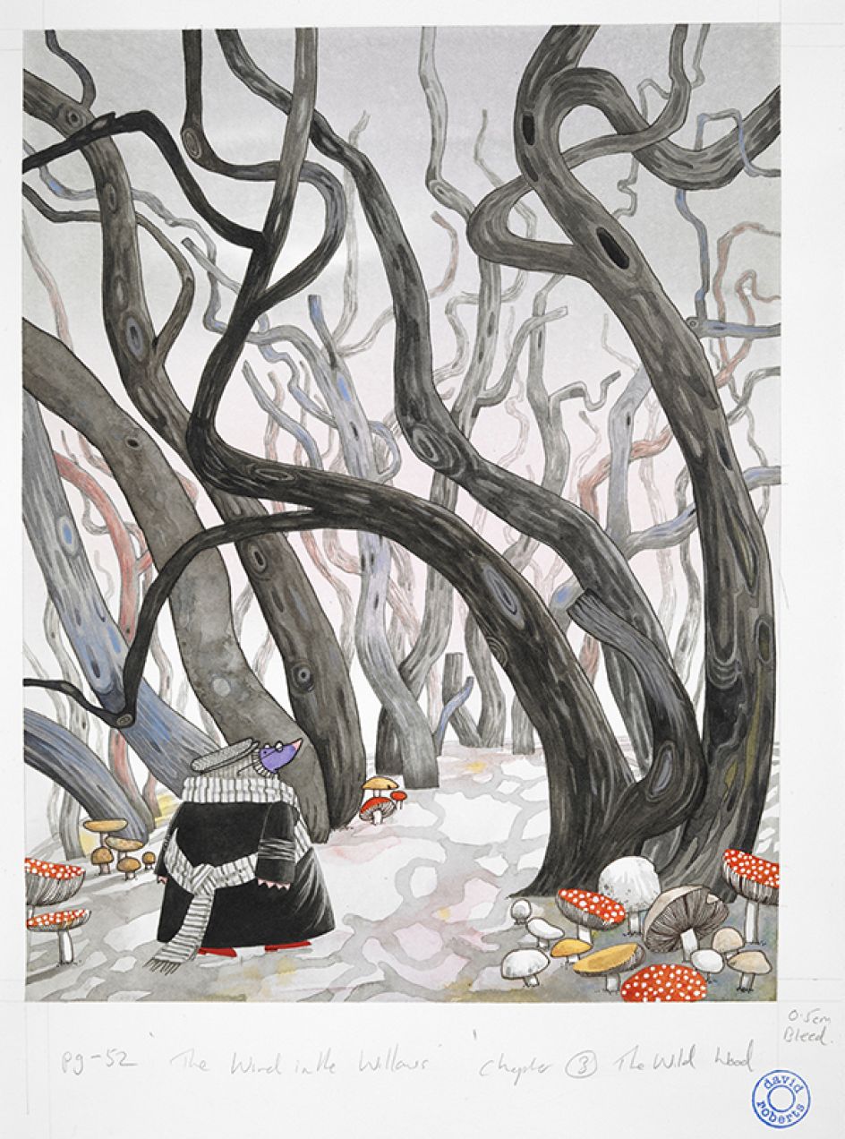 Wind in the Willows original artwork, illustrations (c) David Roberts
