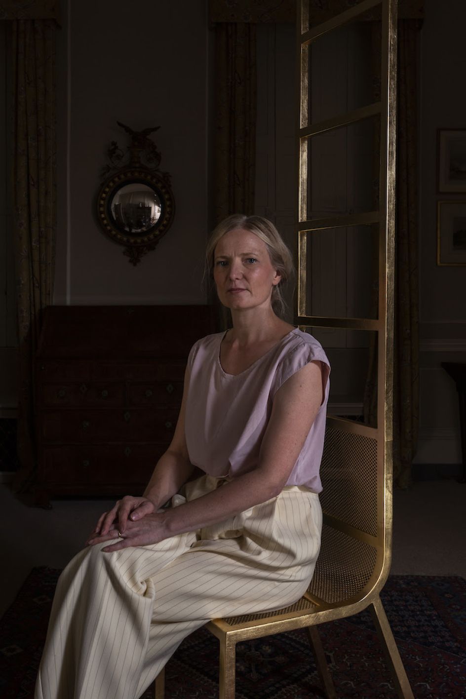 Gitta Gschwendtner on her chair. Photo credits: Oskar Proctor