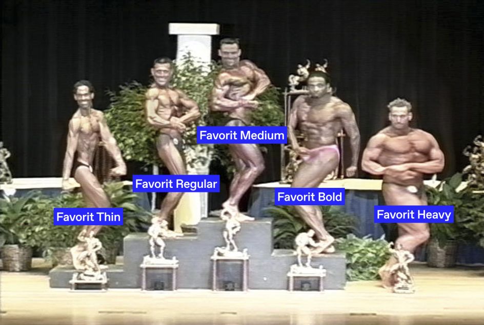 Favorit by Dinamo Typefaces GmbH