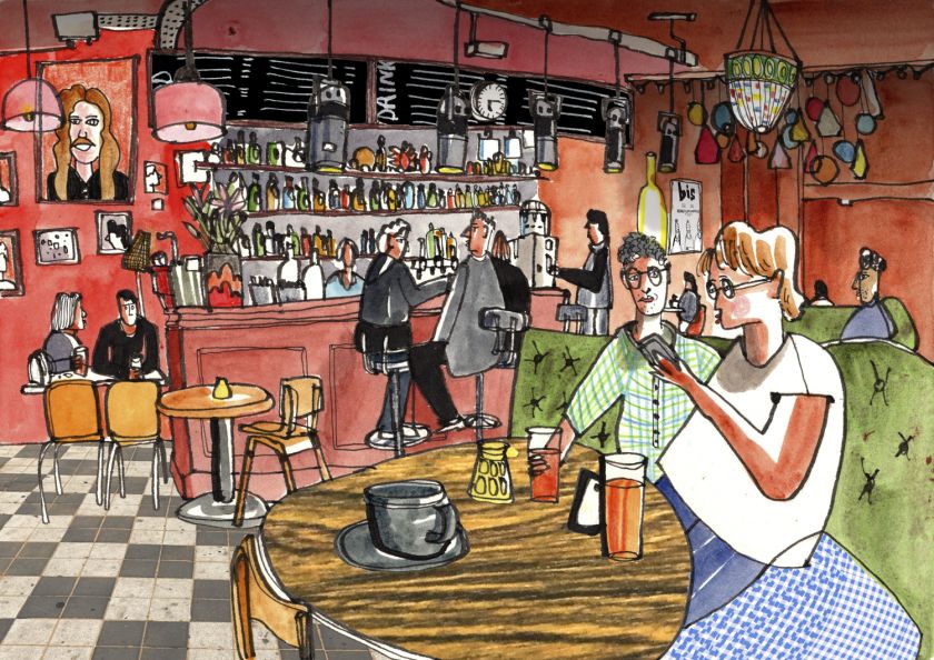 Urban sketcher Len Grant captures the quirky charm of Manchester's Northern Quarter