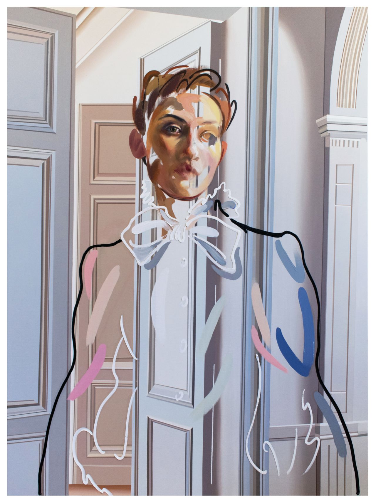 Loribelle Spirovski, The Gamine, 2019, Oil and acrylic on linen (122 x 92cm). Via Creative Boom submission. All images courtesy of The House of Fine Art (HOFA)