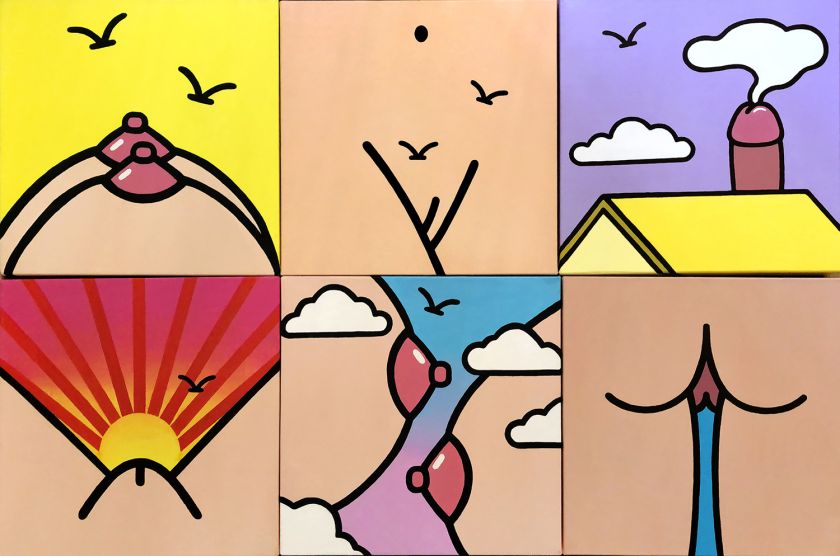 Claudia Chanhoi's humorous artwork cleverly challenges censorship and hyper-sexualisation